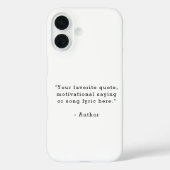 Create Your Own Quote Case-Mate iPhone Hülle (Rückseite)