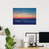 Create Your Own Quote Lake Sunset Poster (Heimbüro)