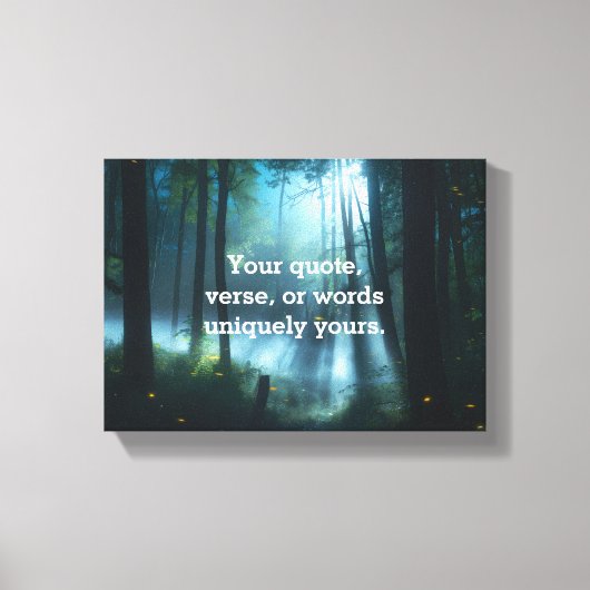 Create Your Own Quote  Leinwanddruck (Vorderseite)