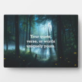 Create Your Own Quote Plaque Fotoplatte (Vorderseite)