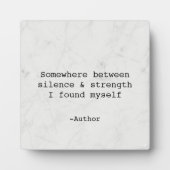Create Your Own Quote Plaque Fotoplatte (Vorderseite)