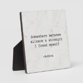Create Your Own Quote Plaque Fotoplatte (Vorderseite)