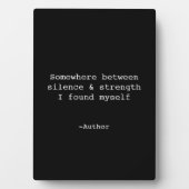 Create Your Own Quote Plaque Fotoplatte (Vorderseite)