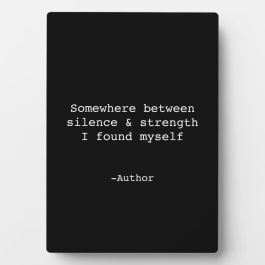 Create Your Own Quote Plaque Fotoplatte (Vorderseite)