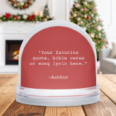 Create Your Own Quote Schneekugeln