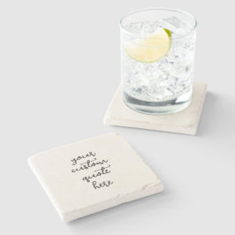 Create Your Own Quote Stone Coaster Steinuntersetzer