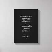 Create Your Own Quote Stretched Canvas Print Leinwanddruck (Vorderseite)