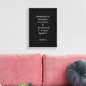 Create Your Own Quote Stretched Canvas Print Leinwanddruck (Insitu (Wohnzimmer))