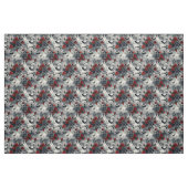Create Your Own Red Black Roses Bats Gothic Grey Stoff (Fat Quarter (45,7 x 55,9 cm))