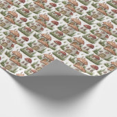 Create Your Own Red Toadstool Fairy Houses Geschenkpapier (Ecke)