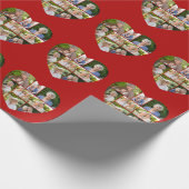 Create Your Own Repeating Hearts 8 Photo Collage Geschenkpapier (Ecke)