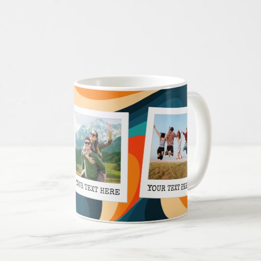 Create Your Own Retro 3 Photo Kaffeetasse (VorderseiteRechts)