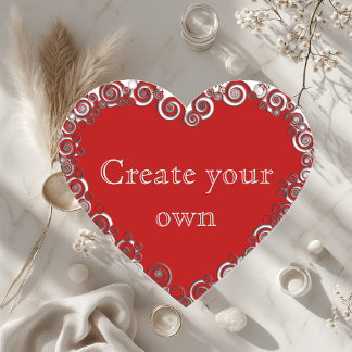 Create Your Own Romantic Heart  Herz-Aufkleber