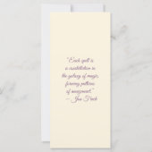 Create Your Own Rose Parfait Kitten Bookmark Card (Rückseite)