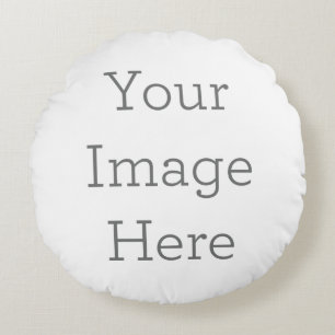 Create Your Own Round Grad A Cotton Pillow Rundes Kissen