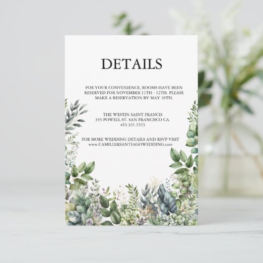 Create Your Own Rustic Begleitkarte (Stehend Vorderseite)