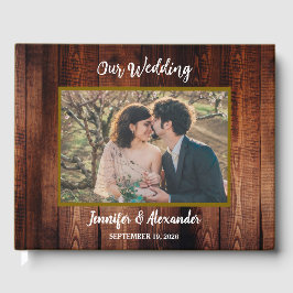 Create your own rustic photo country wedding  gästebuch