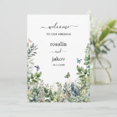 Create Your Own rustic wedding Einladung (Stehend Vorderseite)