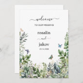 Create Your Own rustic wedding Einladung (Vorne/Hinten)