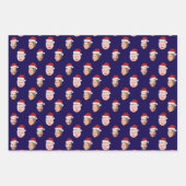 Create Your Own Santa Hat Face 3 Photo Christmas Geschenkpapier Set (Vorderseite 2)