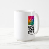 Create Your Own Scan Me QR Code Upload Logo Kaffeetasse (VorderseiteRechts)
