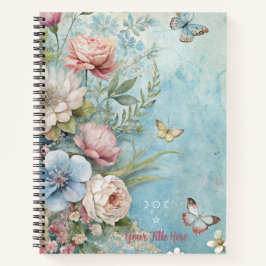 Create Your Own Shabby Chic Butterfly Bouquet Notizblock