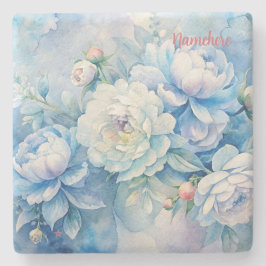 Create Your Own Shabby Chic Cabbage Roses Floral Steinuntersetzer