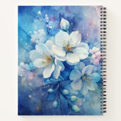 Create Your Own Shabby Chic Misty White Tea Roses Notizblock (Rückseite)