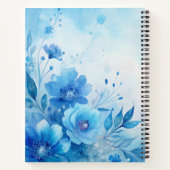 Create Your Own Shabby Chic Pink Blue Wildflowers Notizblock (Rückseite)