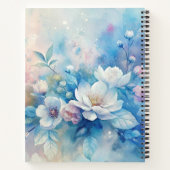 Create Your Own Shabby Chic Pink White Tea Roses Notizblock (Rückseite)