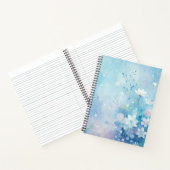 Create Your Own Shabby Chic Pink White Wildflowers Notizblock (Innenseite)