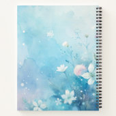 Create Your Own Shabby Chic Pink White Wildflowers Notizblock (Rückseite)