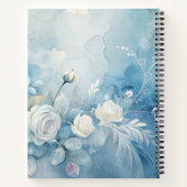 Create Your Own Shabby Chic White Roses Floral Notizblock (Rückseite)