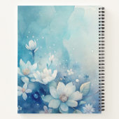 Create Your Own Shabby Chic White Tea Roses Floral Notizblock (Rückseite)