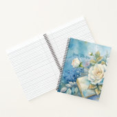 Create Your Own Shabby Chic Yellow Roses Floral Notizblock (Innenseite)