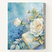 Create Your Own Shabby Chic Yellow Roses Floral Notizblock (Rückseite)