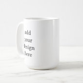 Create Your Own Simple Custom 15 oz Classic Kaffeetasse (Vorderseite Links)
