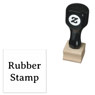 Create Your Own Simple Custom 1" x 1" Rubber Gummistempel