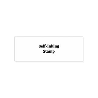 Create Your Own Simple Custom 2.69" x 0.9" Self-in Permastempel