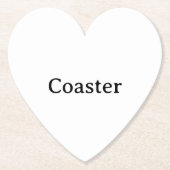 Create Your Own Simple Custom Heart Untersetzer (Vorderseite)