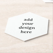 Create Your Own Simple Custom Hexagon Pointed Top Untersetzer (angewinkelt)