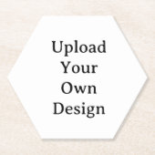 Create Your Own Simple Custom Hexagon Untersetzer (Vorderseite)