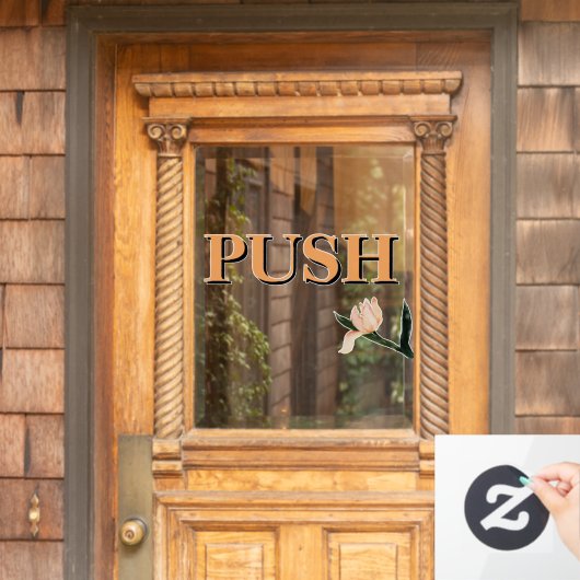 Create Your Own Simple Custom Push Fensteraufkleber (Haustür)