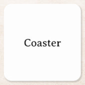 Create Your Own Simple Custom Rechteckiger Pappuntersetzer (Vorderseite)