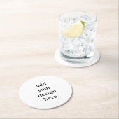 Create Your Own Simple Custom Runder Pappuntersetzer (Vor Ort)