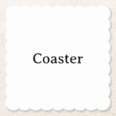 Create Your Own Simple Custom Scalloped Square Untersetzer (Vorderseite)