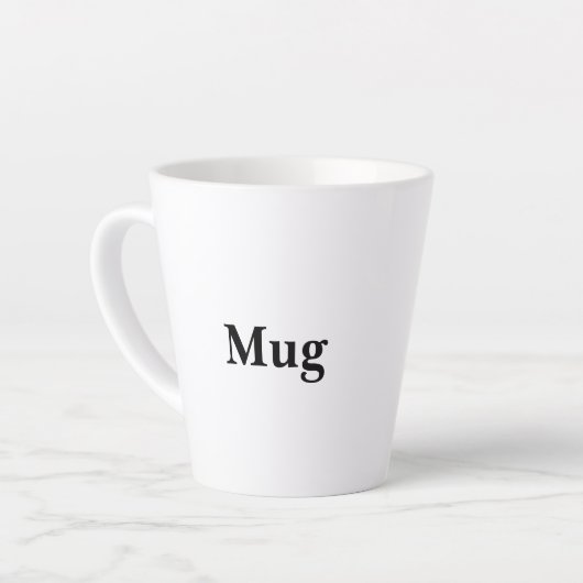 Create Your Own Simple Custom Small Latte Mug Milchtasse (Linke Ecke)