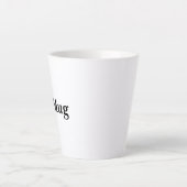 Create Your Own Simple Custom Small Latte Mug Milchtasse (Vorderseite)