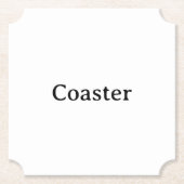 Create Your Own Simple Custom Ticket Untersetzer (Vorderseite)