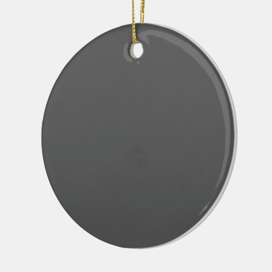 Create Your Own simple dark gray Keramik Ornament (Links)